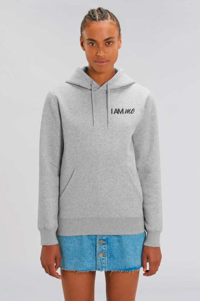 womens I Am Me Organic hoodie